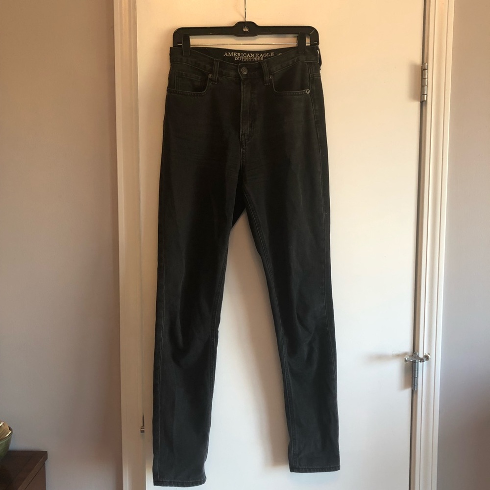 Black American Eagle Mom Jeans